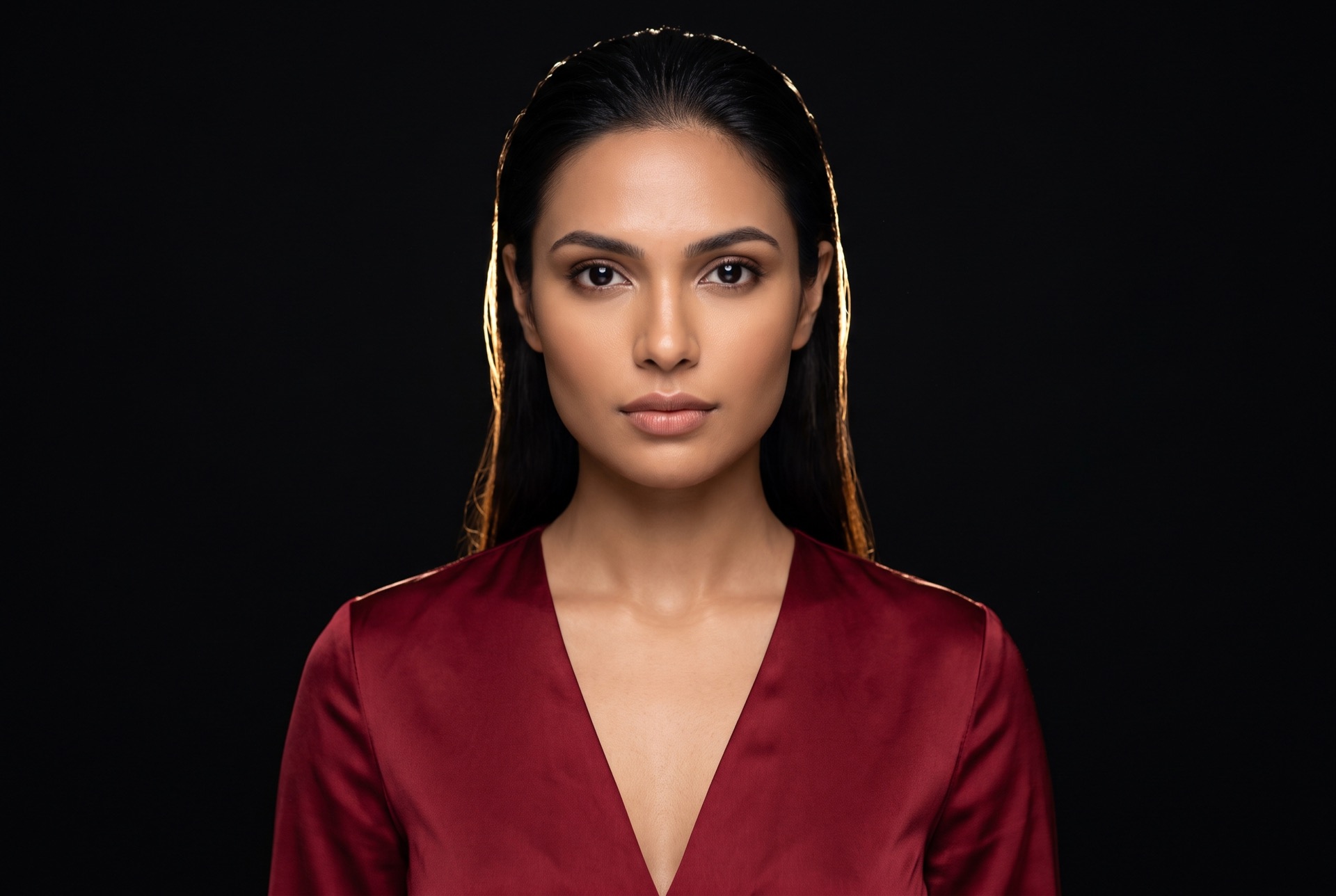 An AI brand spokesperson in red